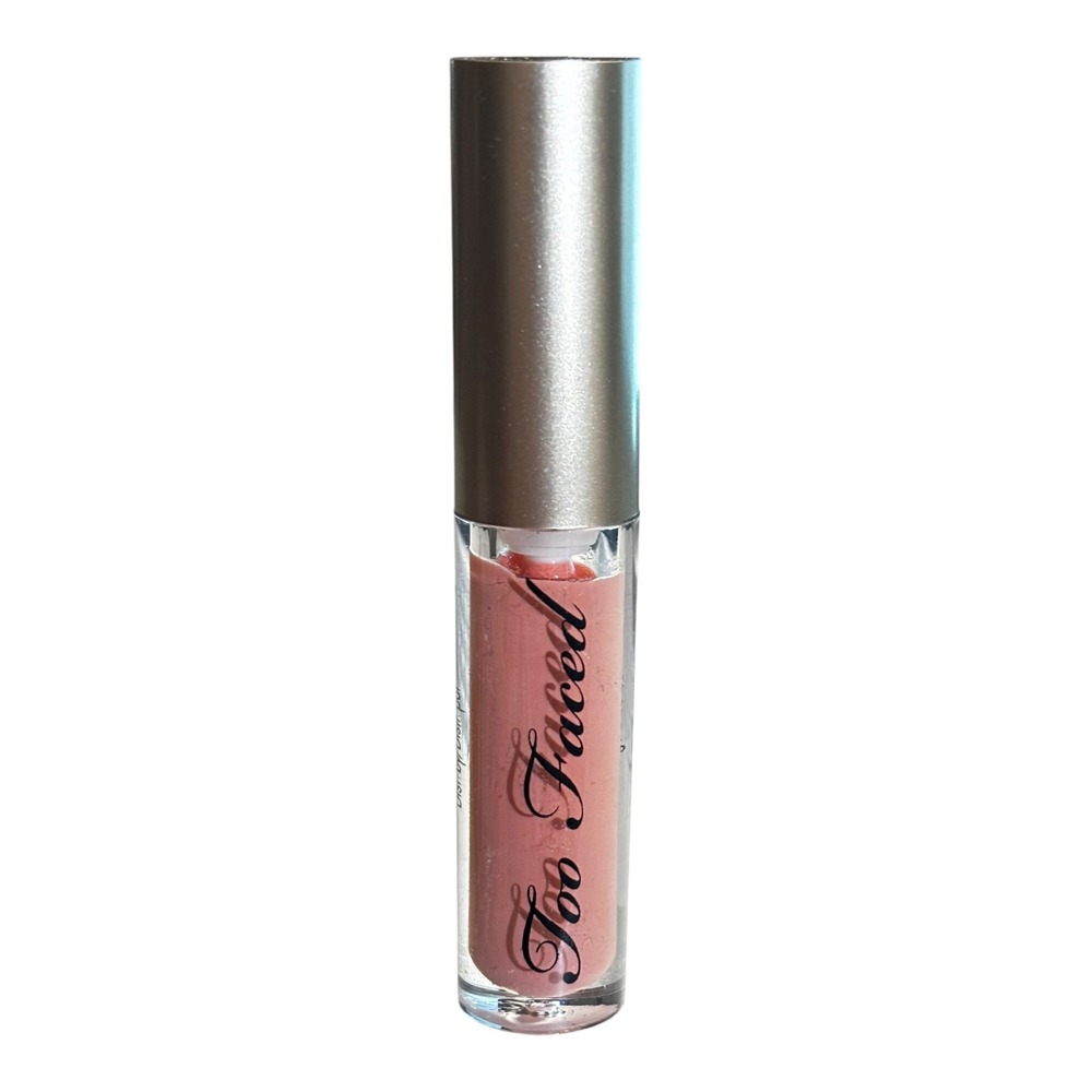 Too Faced Lip Gloss Naked Dolly Nude Pink Travel Size 1.5g 0.05oz New